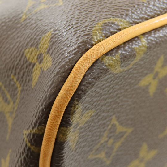 LOUIS VUITTON Tote Bag M40145 Monogram canvas Brown PalermoPM Women Used Authentic