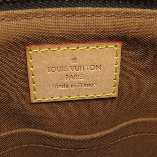 LOUIS VUITTON Tote Bag M40145 Monogram canvas Brown PalermoPM Women Used Authentic