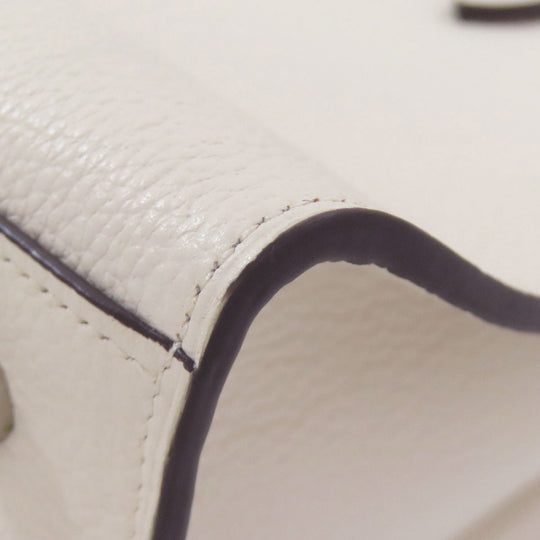 COACH Tote Bag 25137 leather white Charlie Carryall 2WAY Women Used Authentic