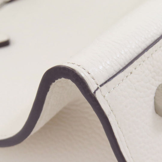 COACH Tote Bag 25137 leather white Charlie Carryall 2WAY Women Used Authentic