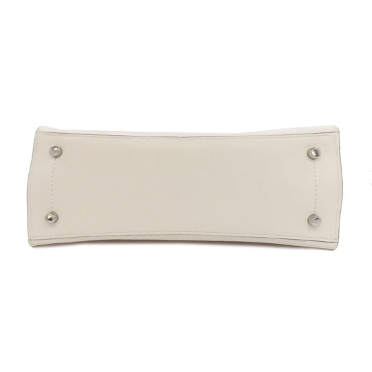 COACH Tote Bag 25137 leather white Charlie Carryall 2WAY Women Used Authentic