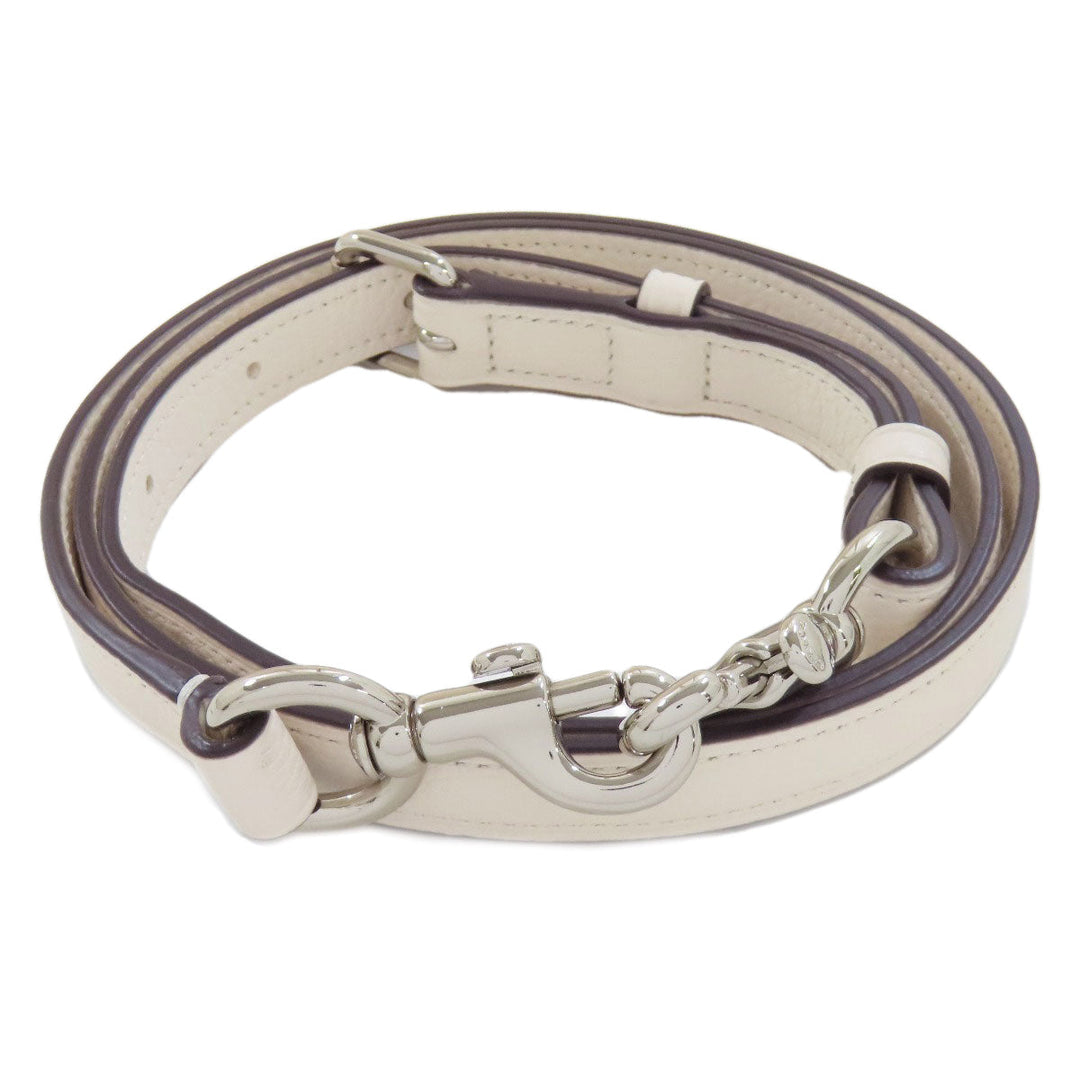 COACH Tote Bag 25137 leather white Charlie Carryall 2WAY Women Used Authentic