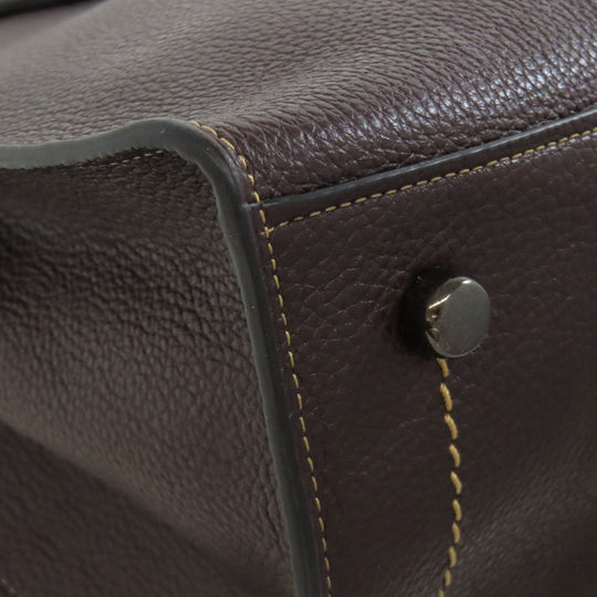 COACH Tote Bag 25137 leather Brown Charlie Carryall 2WAY Women Used Authentic