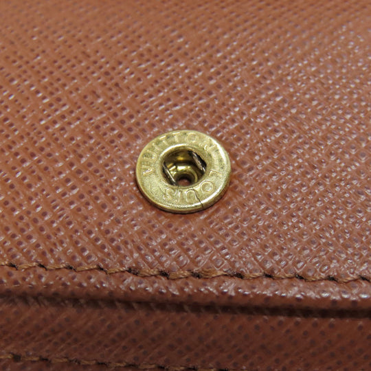 LOUIS VUITTON Bifold Wallet M60045 Monogram canvas Brown Portefeuille Magellan Women Used Authentic