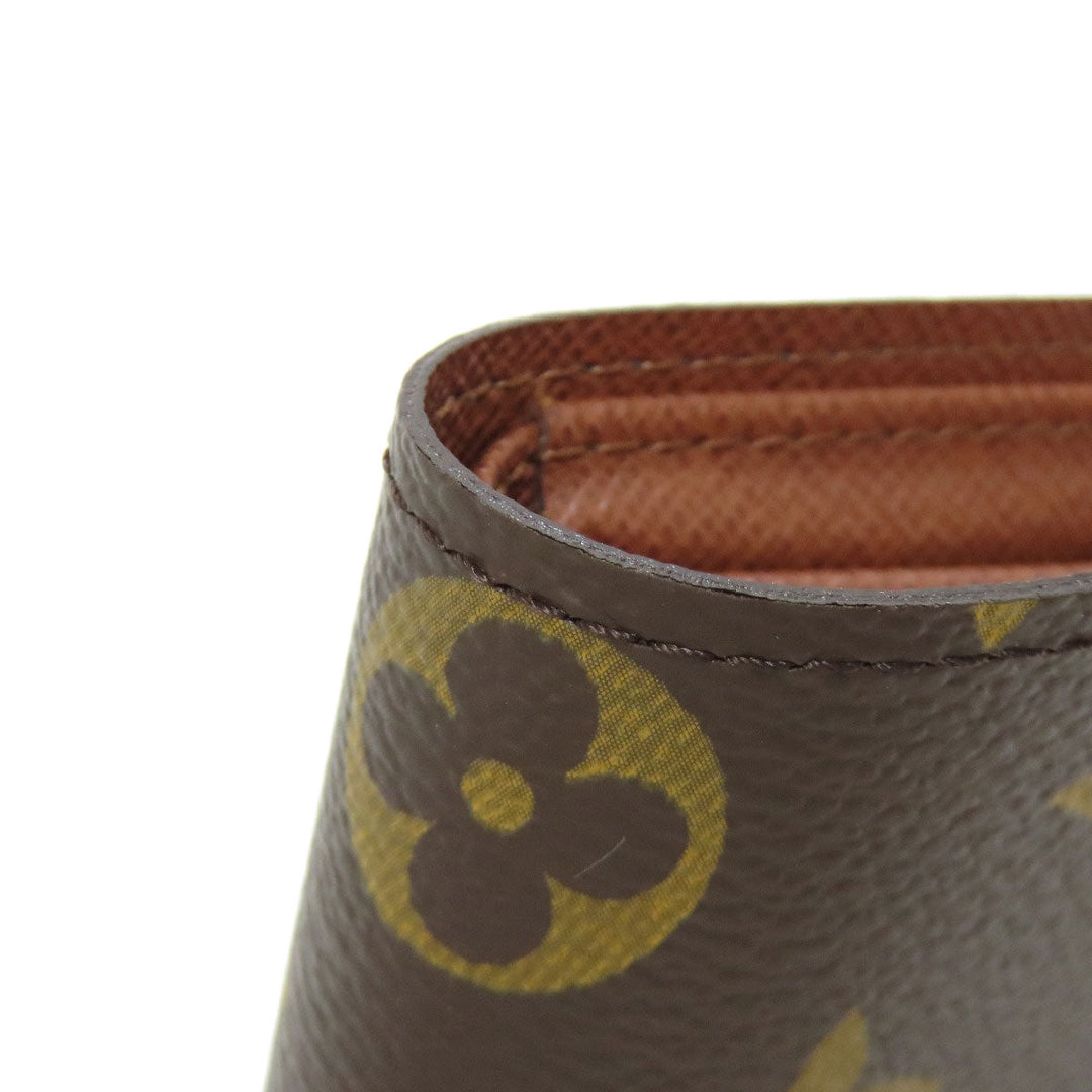 LOUIS VUITTON Bifold Wallet M60045 Monogram canvas Brown Portefeuille Magellan Women Used Authentic