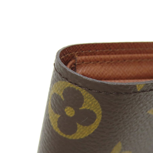 LOUIS VUITTON Bifold Wallet M60045 Monogram canvas Brown Portefeuille Magellan Women Used Authentic