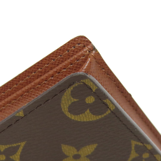 LOUIS VUITTON Bifold Wallet M60045 Monogram canvas Brown Portefeuille Magellan Women Used Authentic