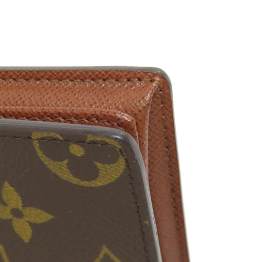 LOUIS VUITTON Bifold Wallet M60045 Monogram canvas Brown Portefeuille Magellan Women Used Authentic