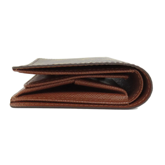 LOUIS VUITTON Bifold Wallet M60045 Monogram canvas Brown Portefeuille Magellan Women Used Authentic
