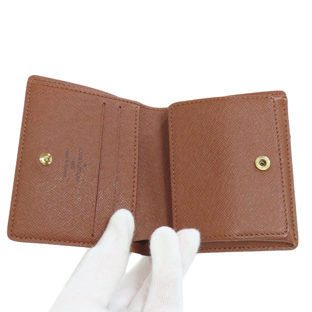 LOUIS VUITTON Bifold Wallet M60045 Monogram canvas Brown Portefeuille Magellan Women Used Authentic