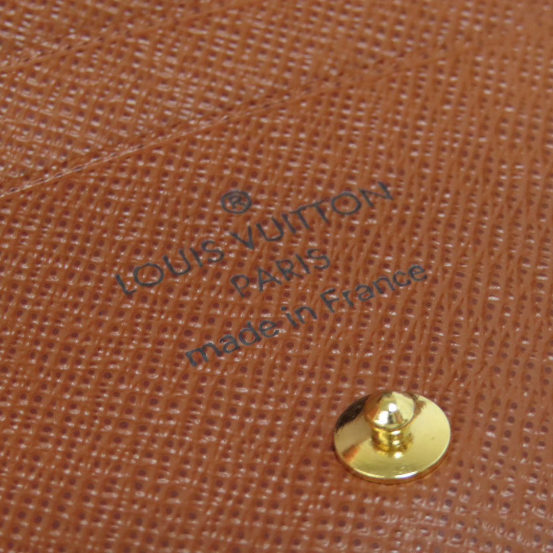 LOUIS VUITTON Bifold Wallet M60045 Monogram canvas Brown Portefeuille Magellan Women Used Authentic