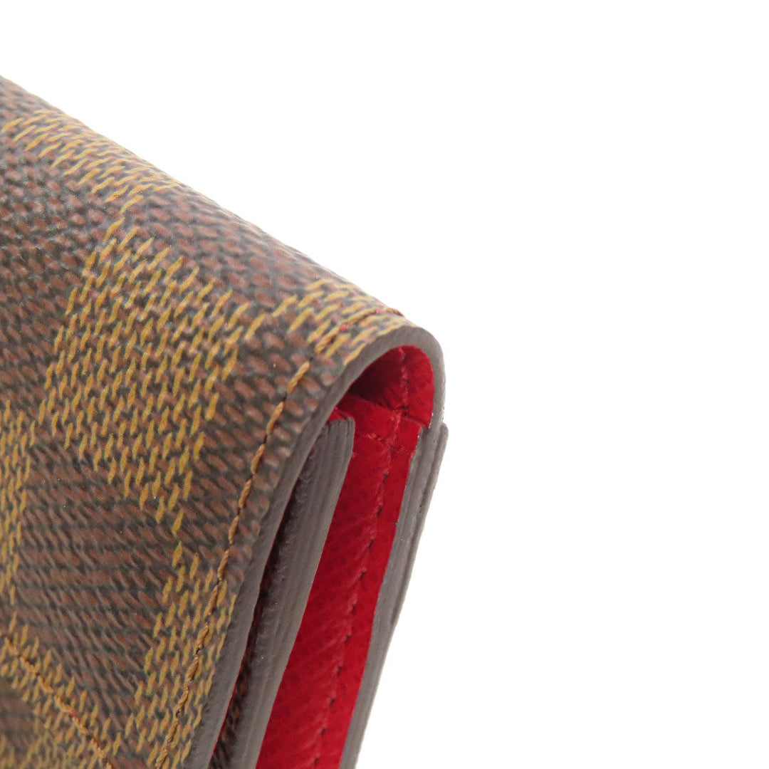 LOUIS VUITTON Coin case N60004 Damier canvas Brown Portomone Koala Women Used Authentic