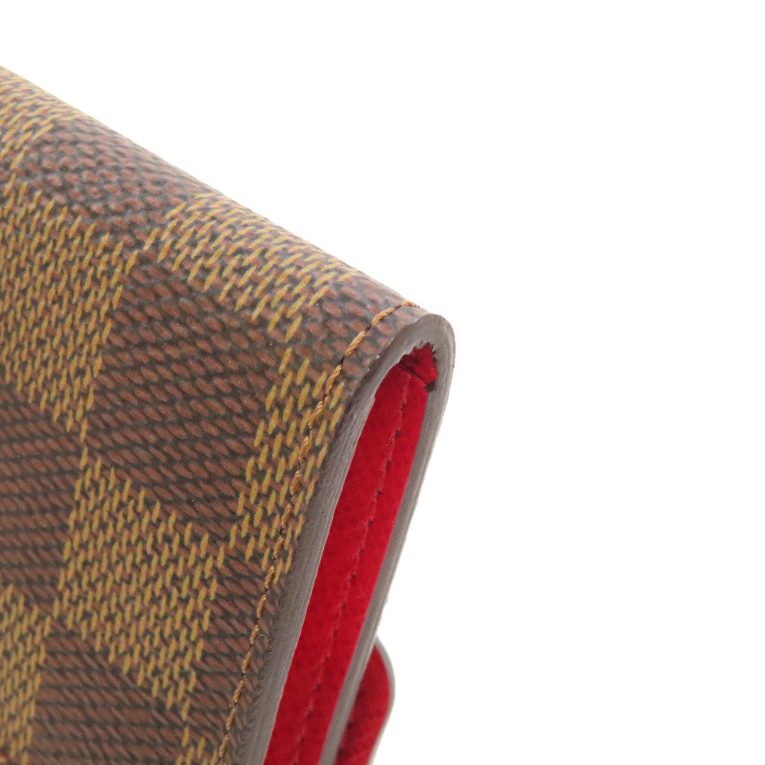 LOUIS VUITTON Coin case N60004 Damier canvas Brown Portomone Koala Women Used Authentic