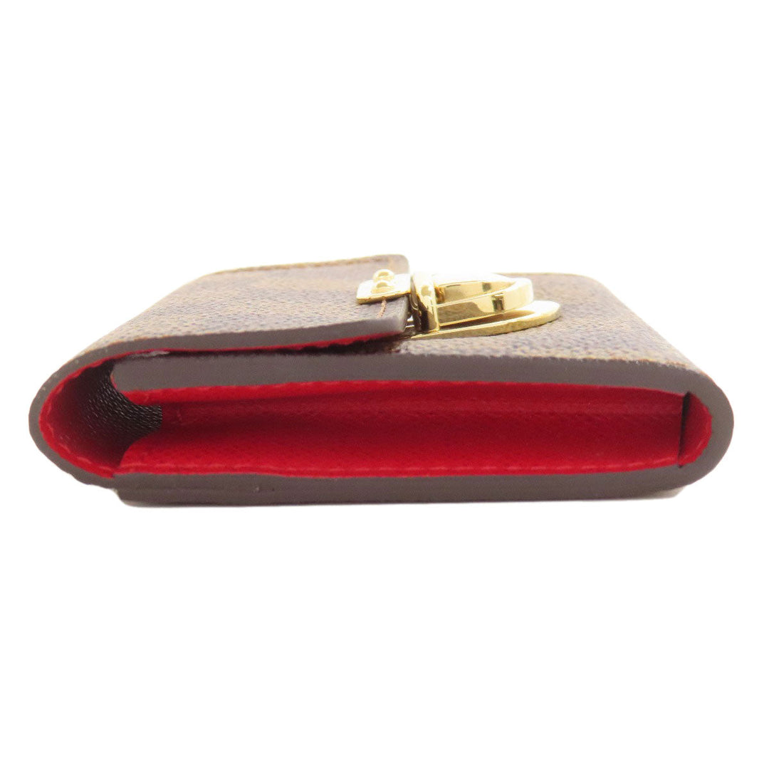 LOUIS VUITTON Coin case N60004 Damier canvas Brown Portomone Koala Women Used Authentic