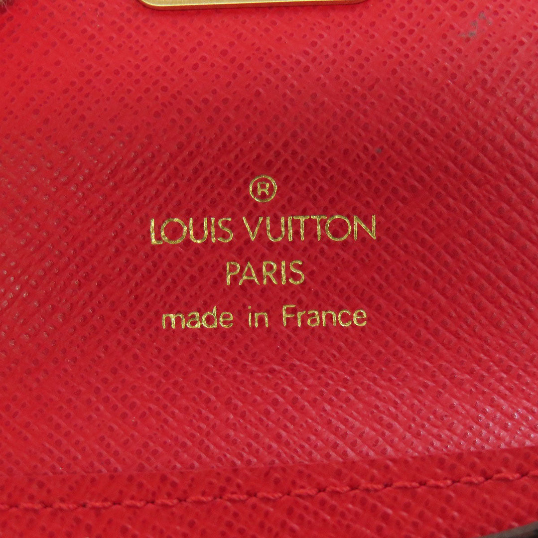 LOUIS VUITTON Coin case N60004 Damier canvas Brown Portomone Koala Women Used Authentic