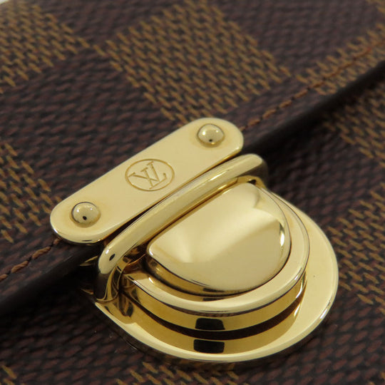 LOUIS VUITTON Coin case N60004 Damier canvas Brown Portomone Koala Women Used Authentic
