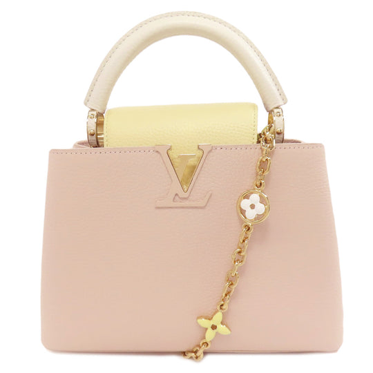 LOUIS VUITTON Handbag M22514 Taurillon Clemence Leather pink Capusine BB Women Used Authentic