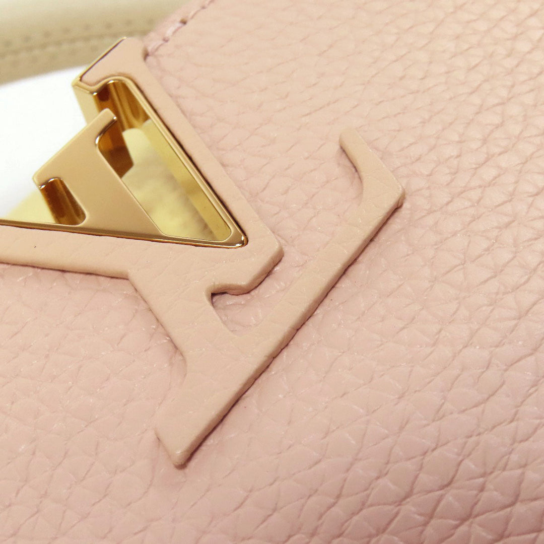 LOUIS VUITTON Handbag M22514 Taurillon Clemence Leather pink Capusine BB Women Used Authentic