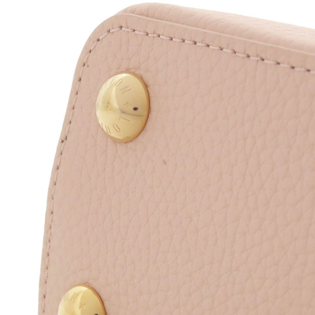 LOUIS VUITTON Handbag M22514 Taurillon Clemence Leather pink Capusine BB Women Used Authentic