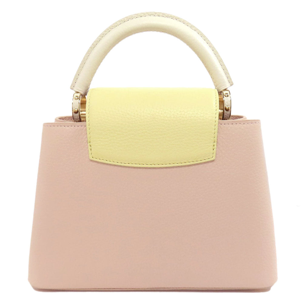 LOUIS VUITTON Handbag M22514 Taurillon Clemence Leather pink Capusine BB Women Used Authentic