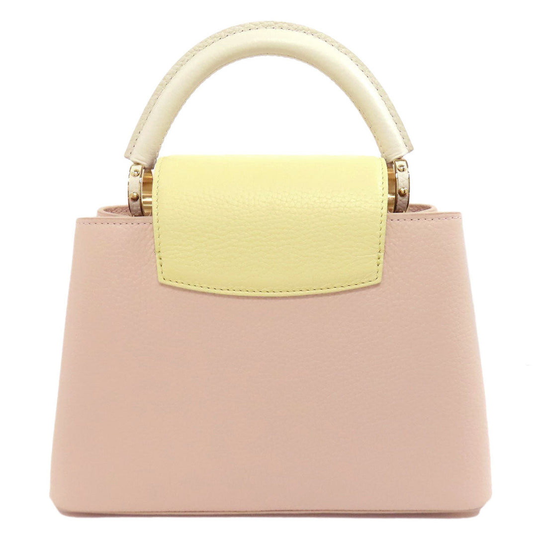 LOUIS VUITTON Handbag M22514 Taurillon Clemence Leather pink Capusine BB Women Used Authentic
