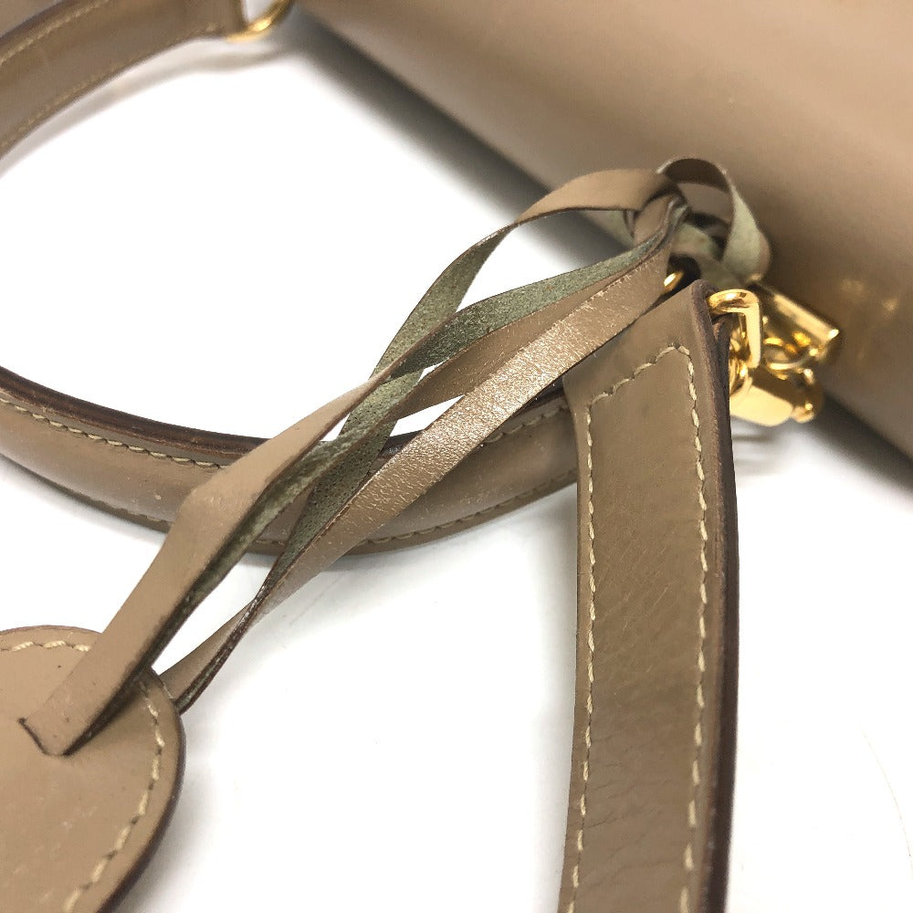 GUCCI Handbag leather beige Lock Women Secondhand Authentic
