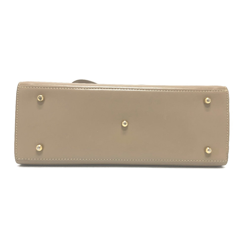 GUCCI Handbag leather beige Lock Women Secondhand Authentic