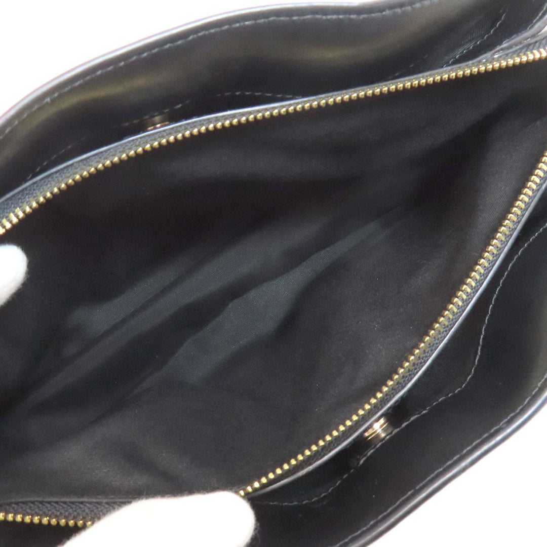 COACH Handbag PVC Brown Signature 2WAY Women Used Authentic