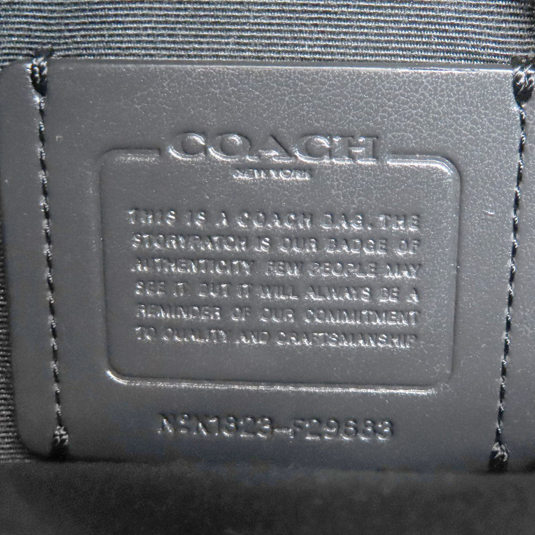 COACH Handbag PVC Brown Signature 2WAY Women Used Authentic