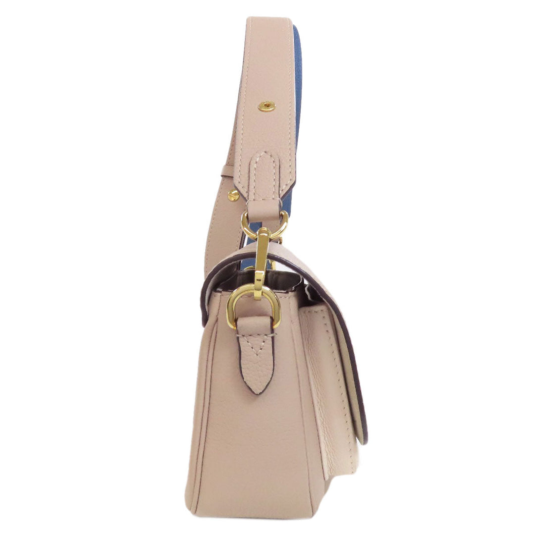 LOUIS VUITTON Shoulder Bag M58554 Calfskin beige Rock Me Tender Women Used Authentic
