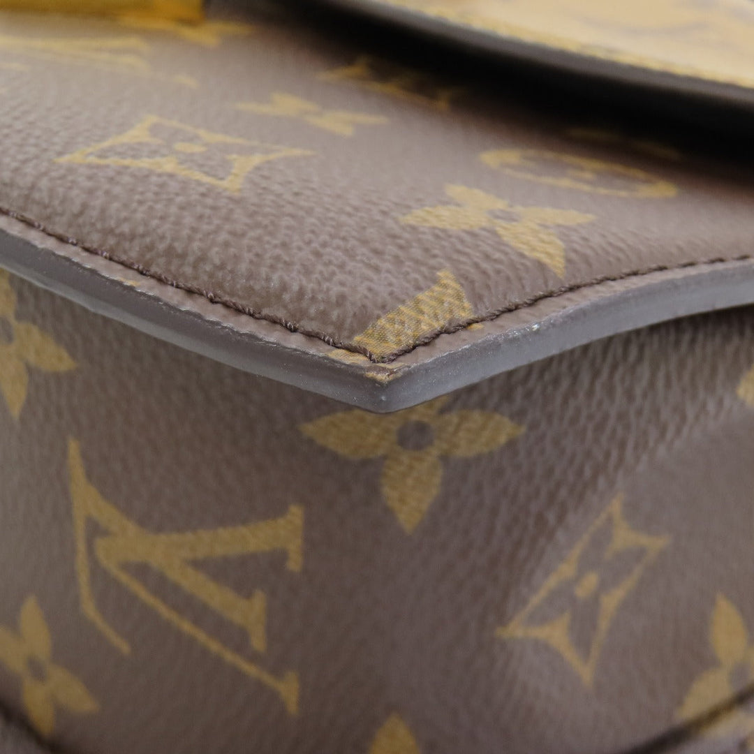 LOUIS VUITTON Handbag M46548 Monogram reverse Brown Tilsitt Women Used Authentic