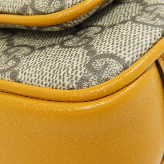 GUCCI Handbag 658487 PVC, Leather Brown GG Supreme 2WAY Women Used Authentic