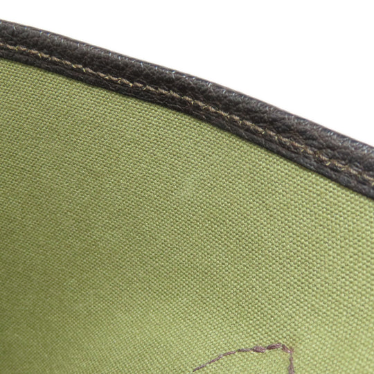 HERMES Tote Bag Towar Officche green Garden Party PM SilverMetal Women Used Authentic