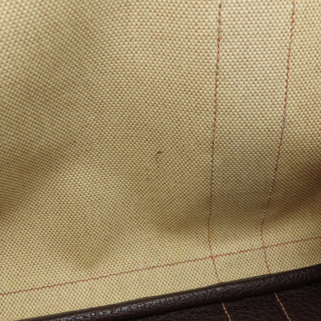 HERMES Tote Bag Tower ash Brown Garden Party PM Maroon SilverMetal Women Used Authentic