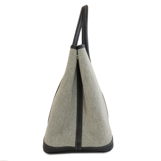 HERMES Tote Bag Tower ash gray Garden Party PM SilverMetal Women Used Authentic