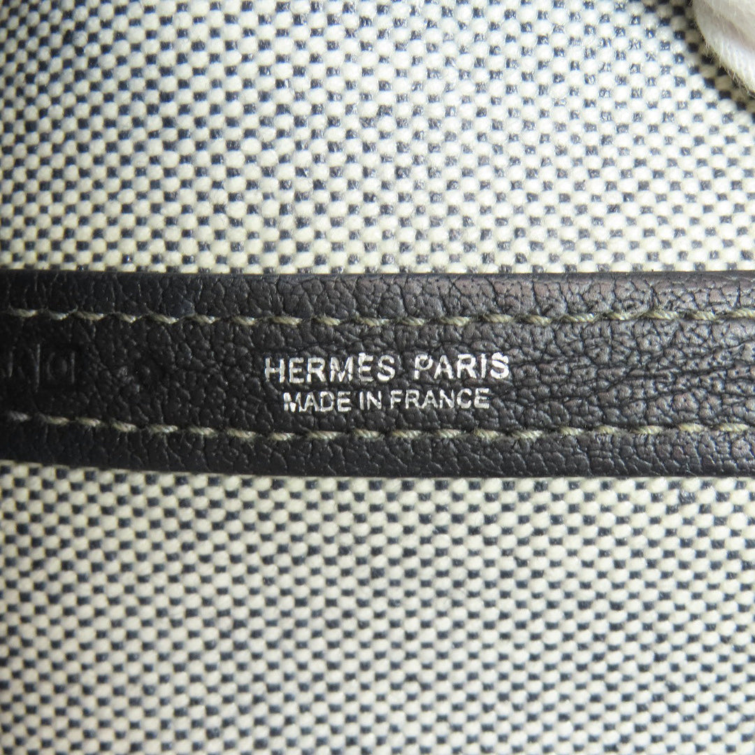 HERMES Tote Bag Tower ash gray Garden Party PM SilverMetal Women Used Authentic