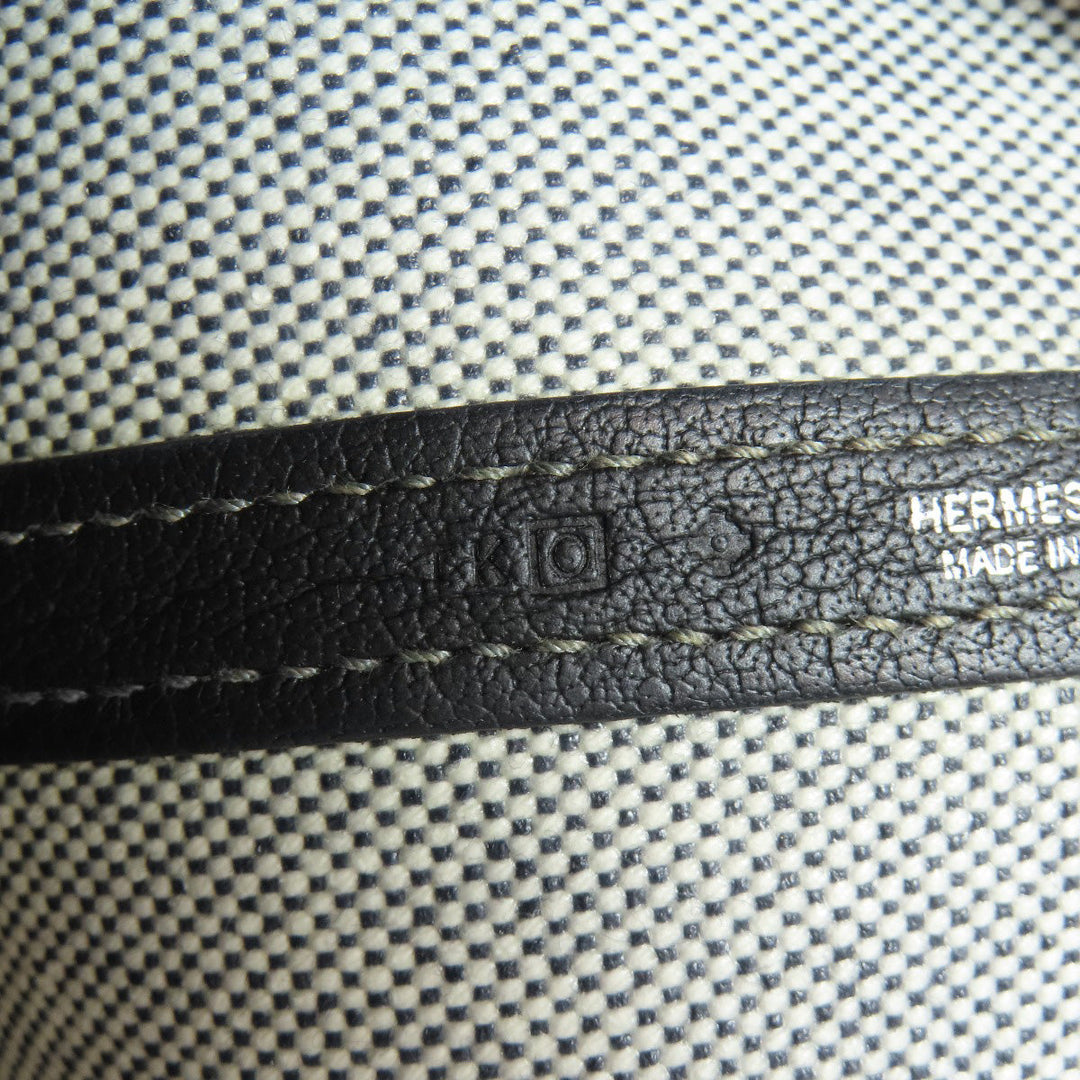 HERMES Tote Bag Tower ash gray Garden Party PM SilverMetal Women Used Authentic