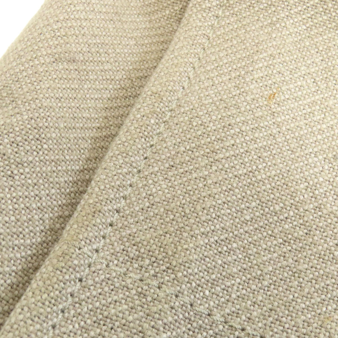 CHANEL Tote Bag canvas beige Deauville Gold Metal