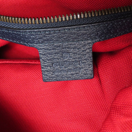 GUCCI Backpack 598184 wool Navy GG wool Women Used Authentic