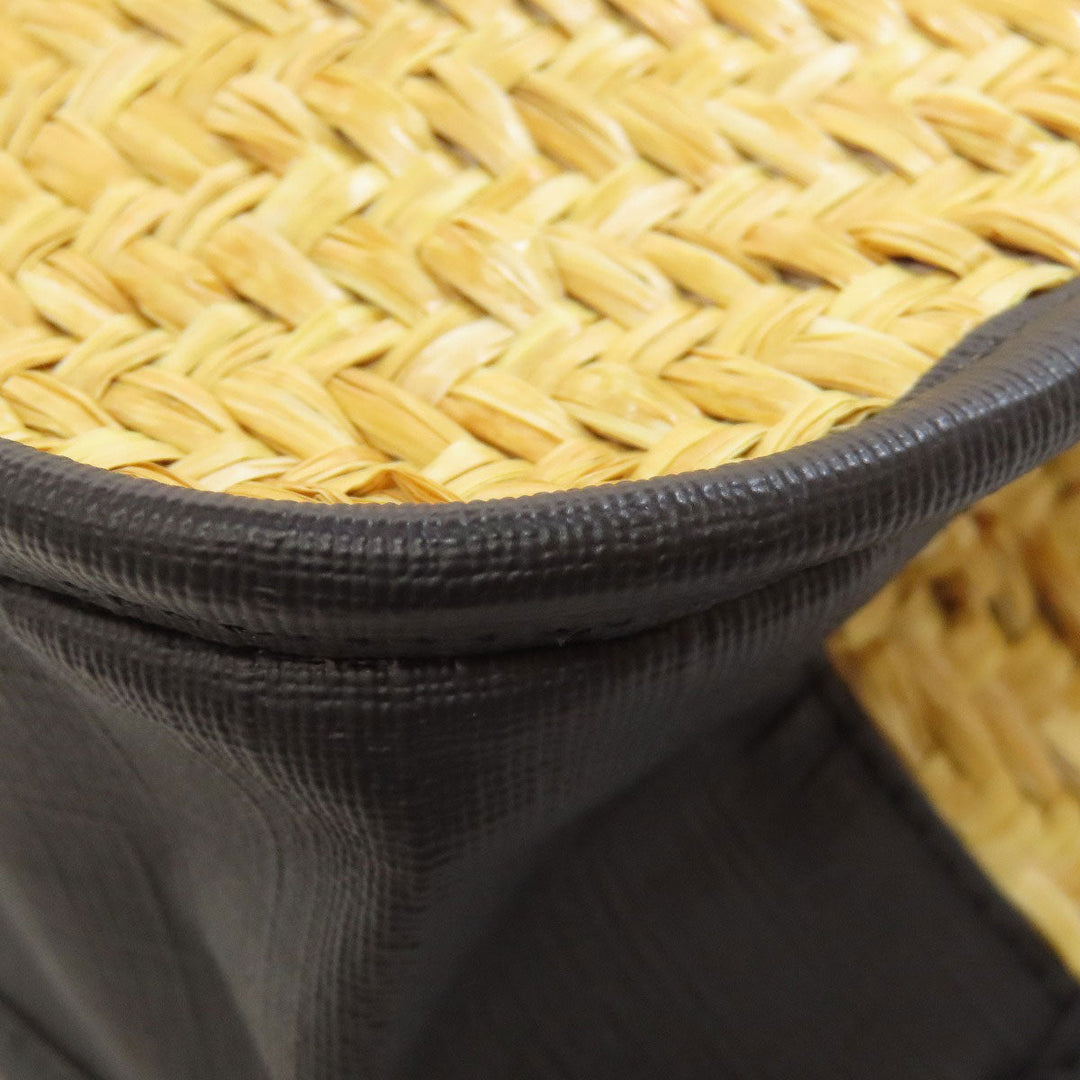 GUCCI Tote Bag 648841 straw beige Children 3D Apple Women Used Authentic