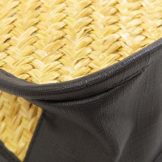 GUCCI Tote Bag 648841 straw beige Children 3D Apple Women Used Authentic
