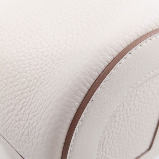 HERMES Handbag Taurillon Clemence, Swift white In the Loop 18 SilverMetal Women Used Authentic