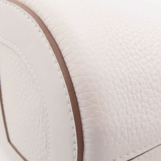 HERMES Handbag Taurillon Clemence, Swift white In the Loop 18 SilverMetal Women Used Authentic