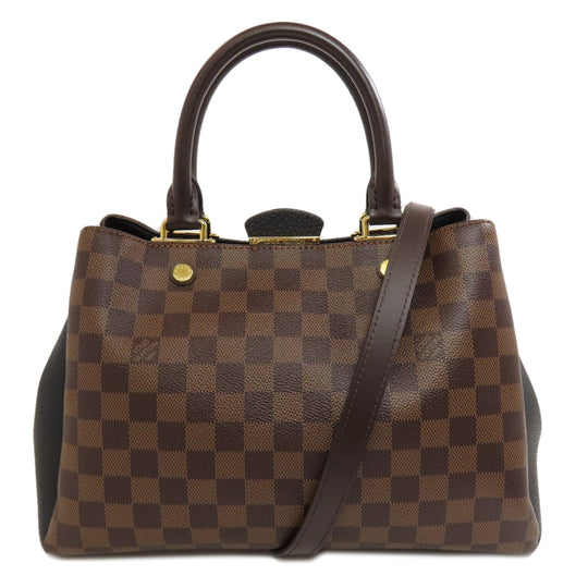 LOUIS VUITTON Handbag N41673 Damier canvas Brown Brittany Women Used Authentic
