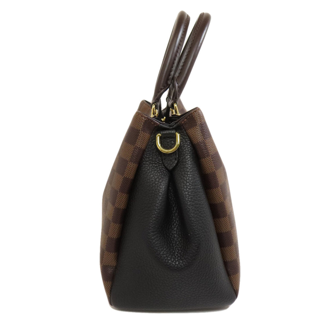 LOUIS VUITTON Handbag N41673 Damier canvas Brown Brittany Women Used Authentic