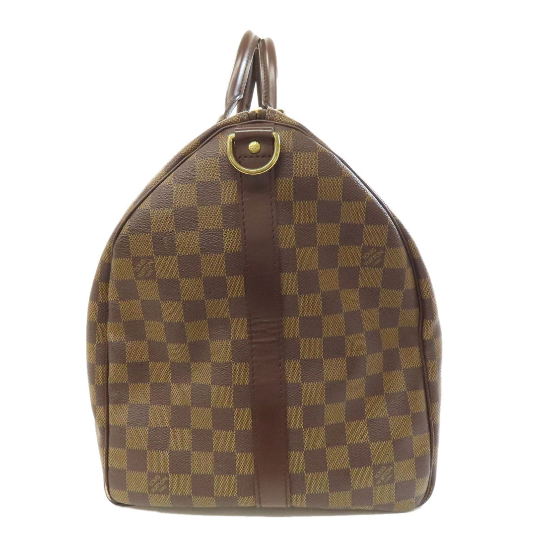 LOUIS VUITTON Boston Duffel bag N41414 Damier canvas Brown Keepall 55 bandouliere Women(Unisex) Used Authentic
