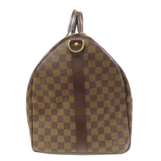 LOUIS VUITTON Boston Duffel bag N41414 Damier canvas Brown Keepall 55 bandouliere Women(Unisex) Used Authentic