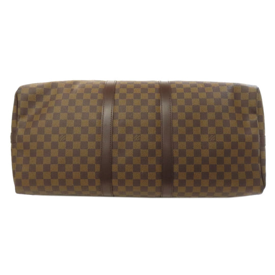 LOUIS VUITTON Boston Duffel bag N41414 Damier canvas Brown Keepall 55 bandouliere Women(Unisex) Used Authentic
