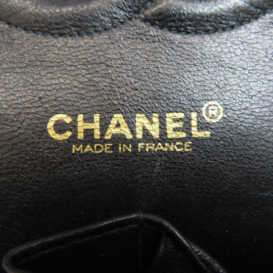 CHANEL Shoulder Bag Grained Calfskin Skin black ChainShoulder Gold Metal