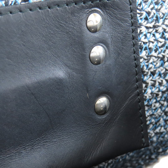 BALENCIAGA Handbag 410790 Cotton, Leather black Jig Zucker Mini Hippo Women Used Authentic